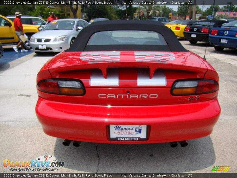 2002 Chevrolet Camaro Z28 SS Convertible Bright Rally Red / Ebony Black Photo #7