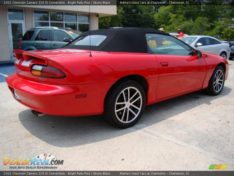 2002 Chevrolet Camaro Z28 SS Convertible Bright Rally Red / Ebony Black Photo #8