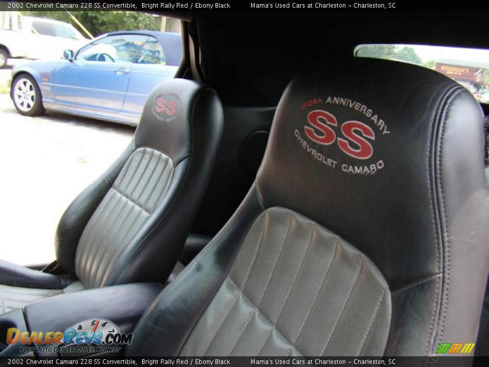 2002 Chevrolet Camaro Z28 SS Convertible Bright Rally Red / Ebony Black Photo #11