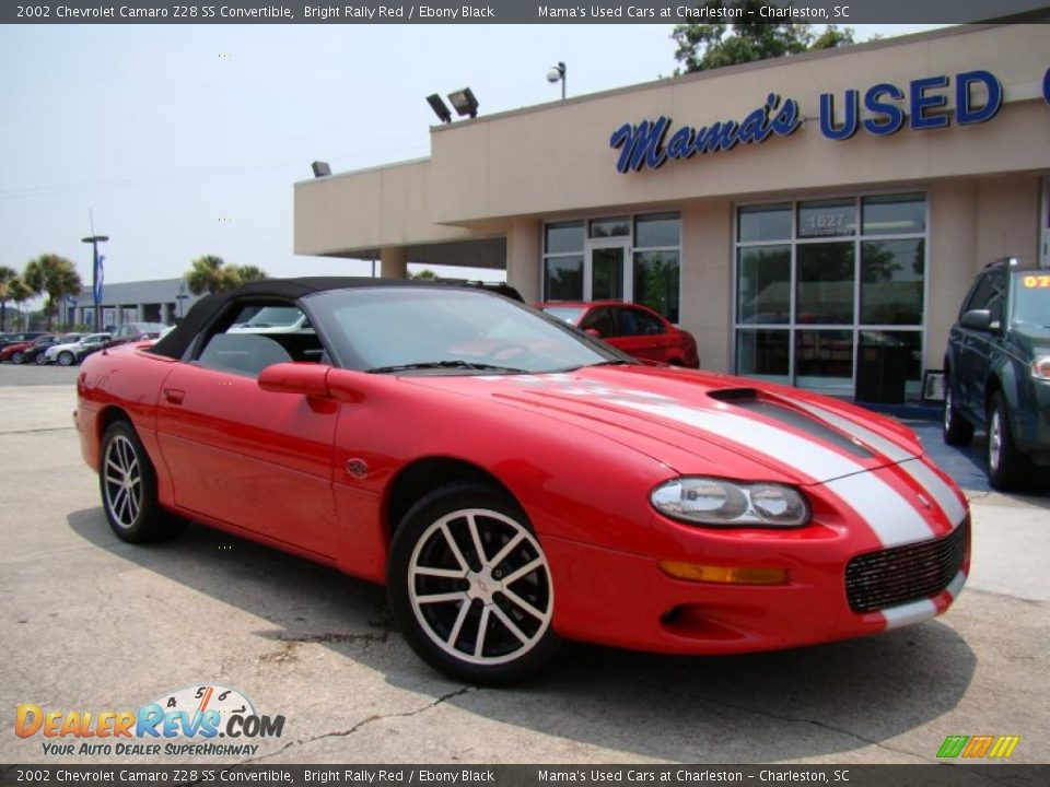 2002 Chevrolet Camaro Z28 SS Convertible Bright Rally Red / Ebony Black Photo #28