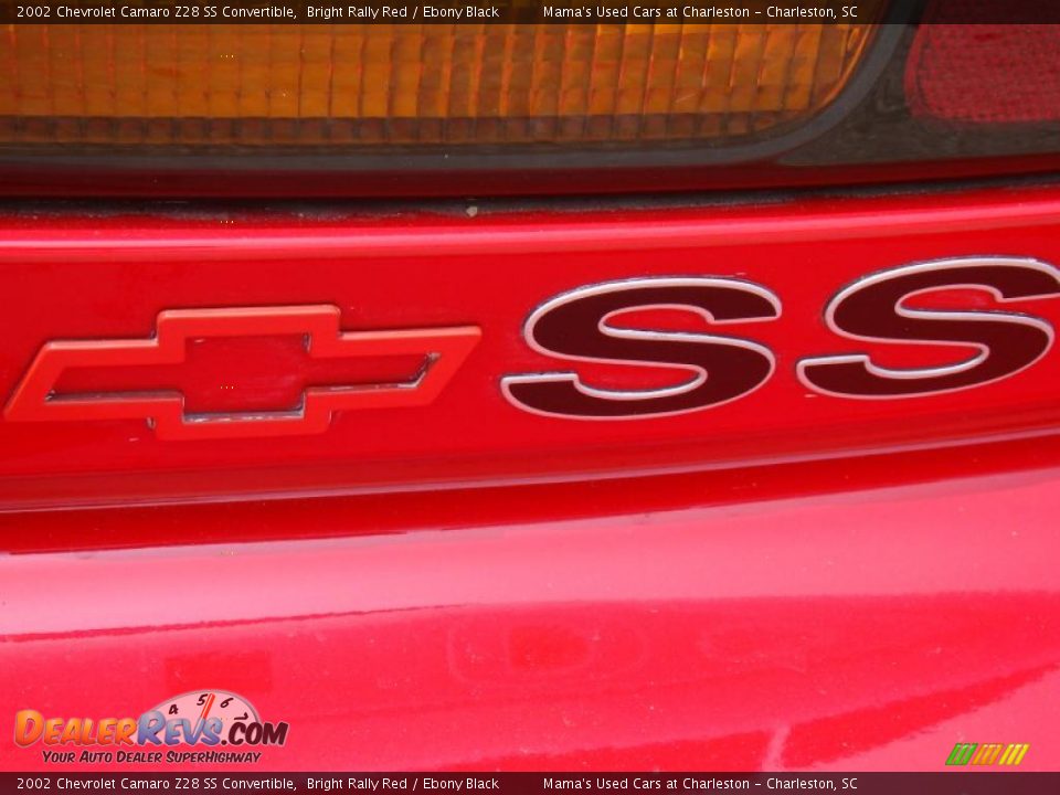 2002 Chevrolet Camaro Z28 SS Convertible Bright Rally Red / Ebony Black Photo #33