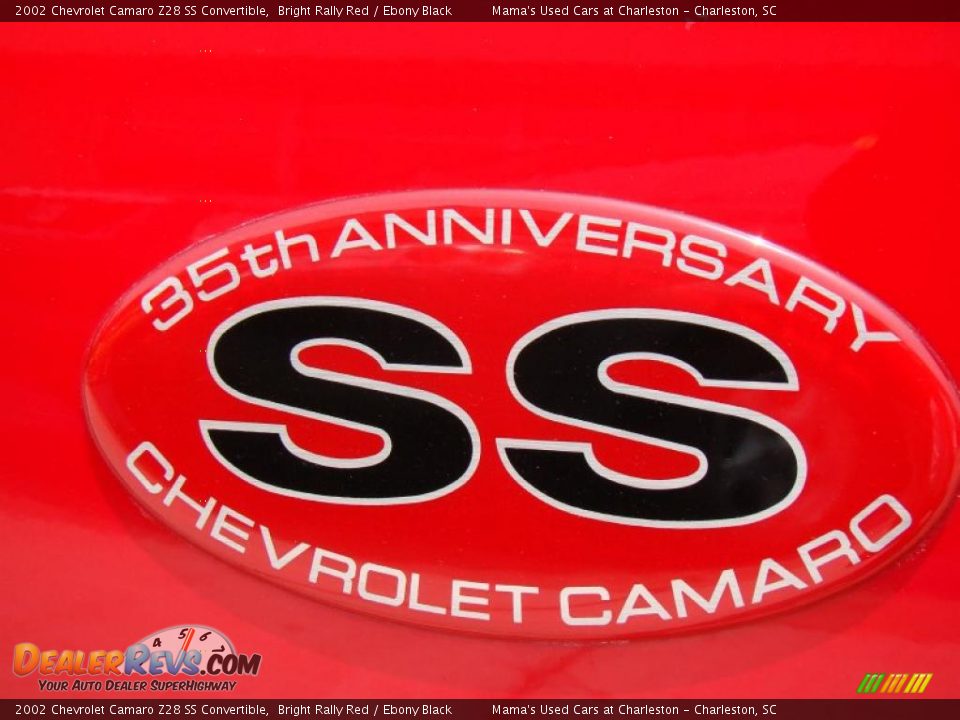 2002 Chevrolet Camaro Z28 SS Convertible Bright Rally Red / Ebony Black Photo #34