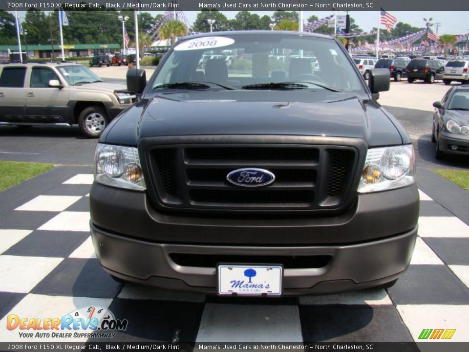 2008 Ford F150 XL Regular Cab Black / Medium/Dark Flint Photo #4