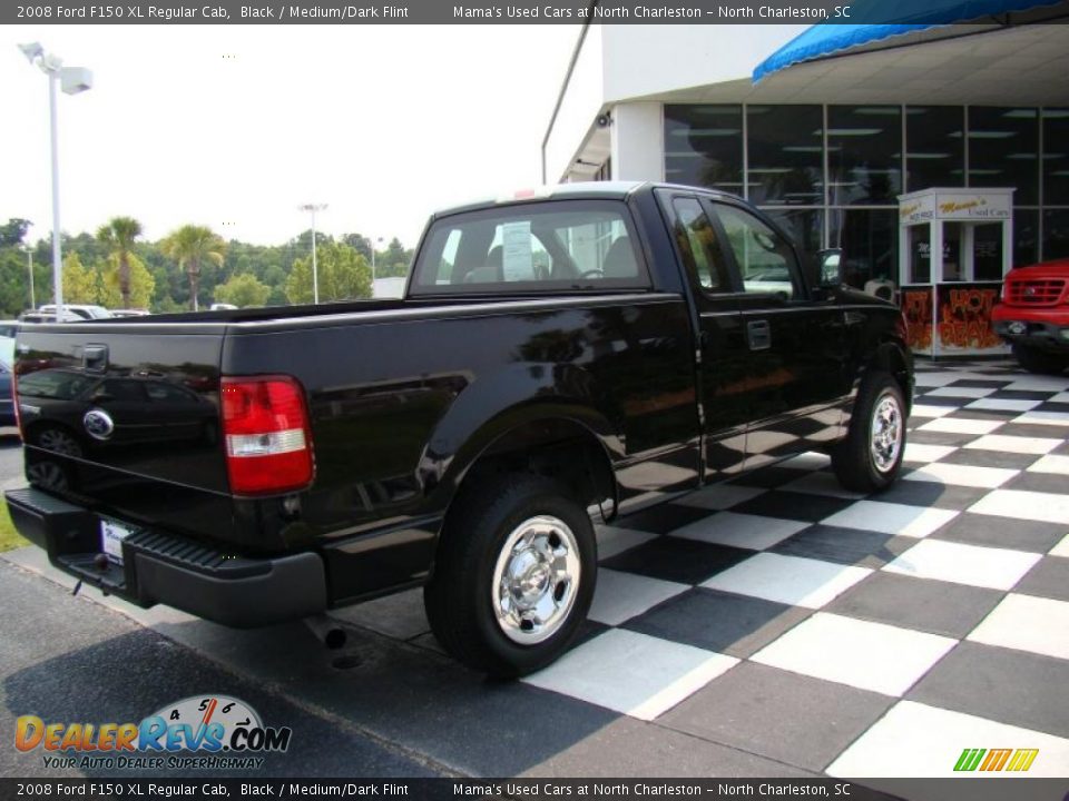 2008 Ford F150 XL Regular Cab Black / Medium/Dark Flint Photo #7