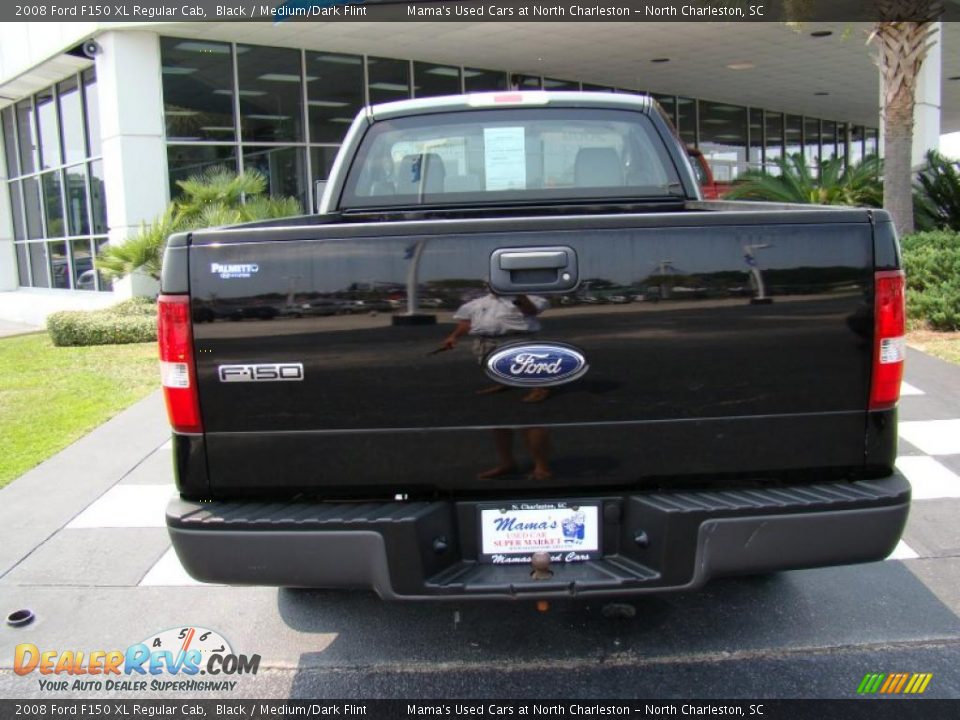 2008 Ford F150 XL Regular Cab Black / Medium/Dark Flint Photo #8