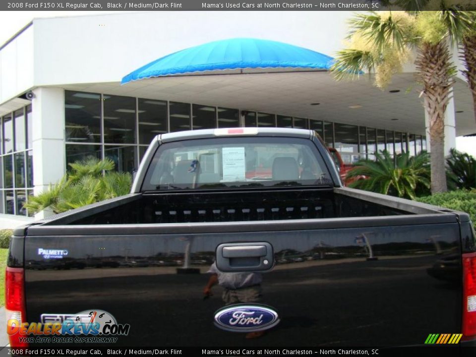 2008 Ford F150 XL Regular Cab Black / Medium/Dark Flint Photo #9