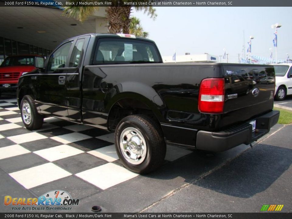 2008 Ford F150 XL Regular Cab Black / Medium/Dark Flint Photo #10