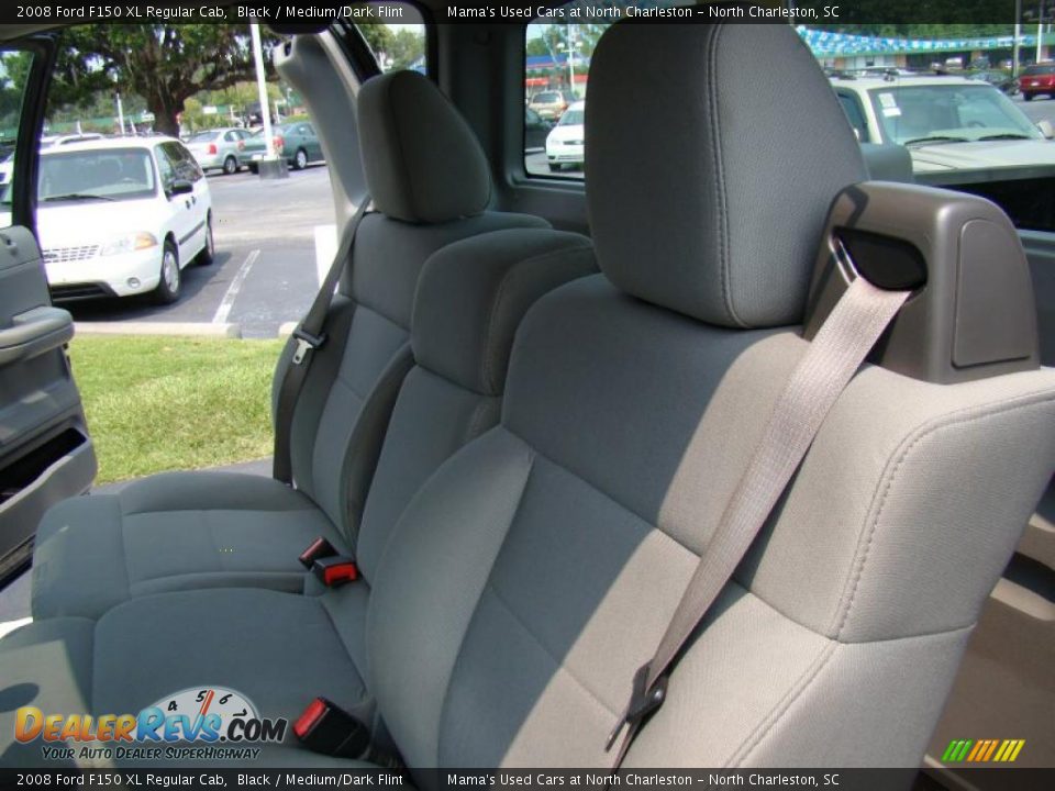 2008 Ford F150 XL Regular Cab Black / Medium/Dark Flint Photo #12