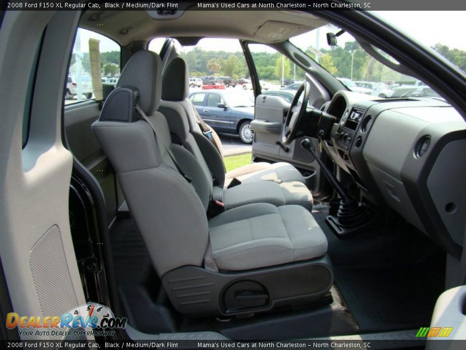 2008 Ford F150 XL Regular Cab Black / Medium/Dark Flint Photo #14