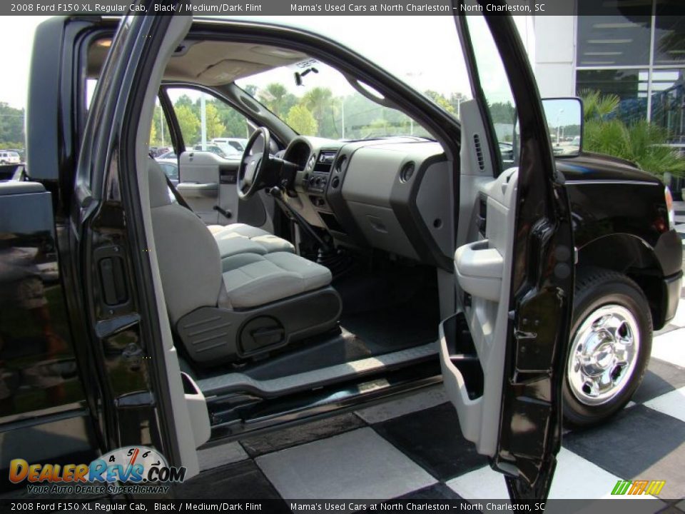 2008 Ford F150 XL Regular Cab Black / Medium/Dark Flint Photo #15