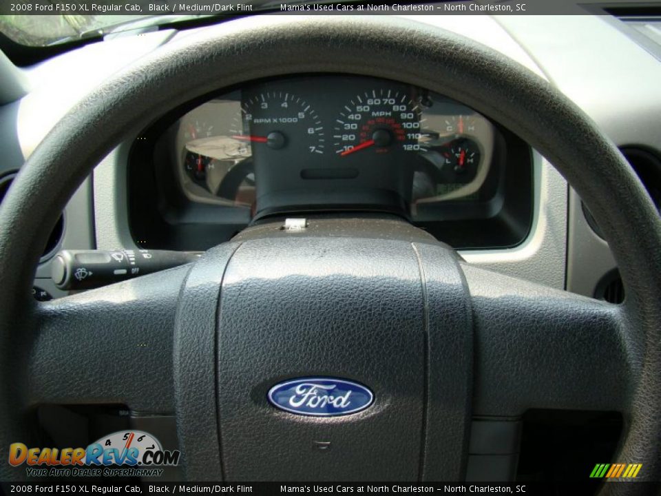 2008 Ford F150 XL Regular Cab Black / Medium/Dark Flint Photo #18