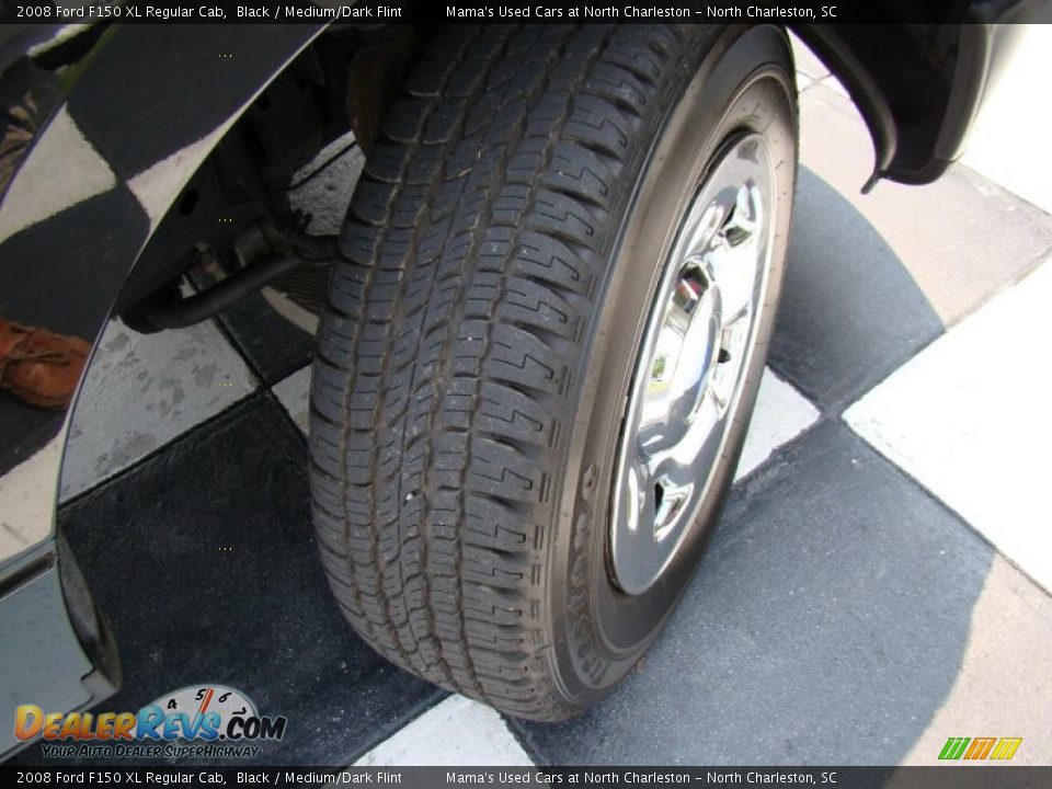 2008 Ford F150 XL Regular Cab Black / Medium/Dark Flint Photo #21