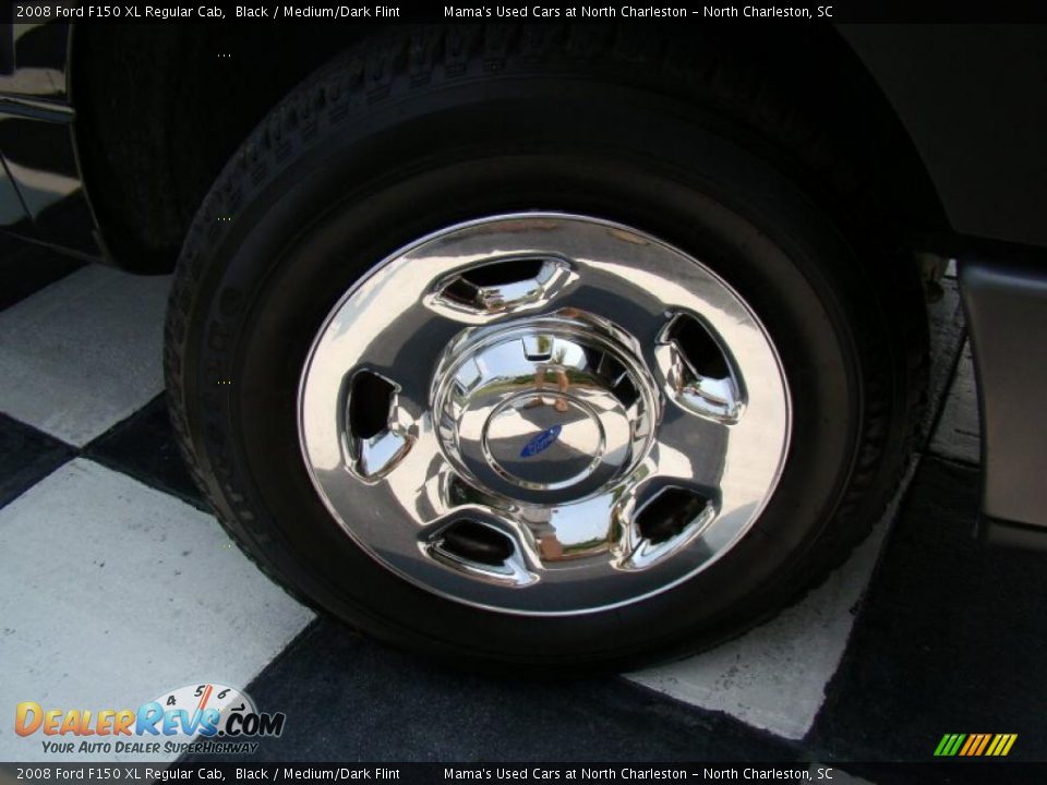 2008 Ford F150 XL Regular Cab Black / Medium/Dark Flint Photo #22