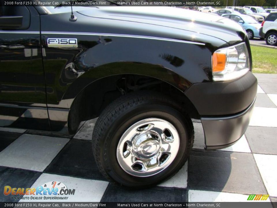 2008 Ford F150 XL Regular Cab Black / Medium/Dark Flint Photo #24