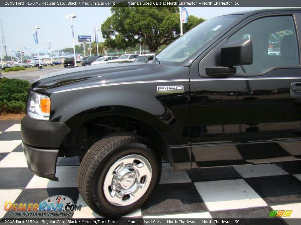 2008 Ford F150 XL Regular Cab Black / Medium/Dark Flint Photo #25