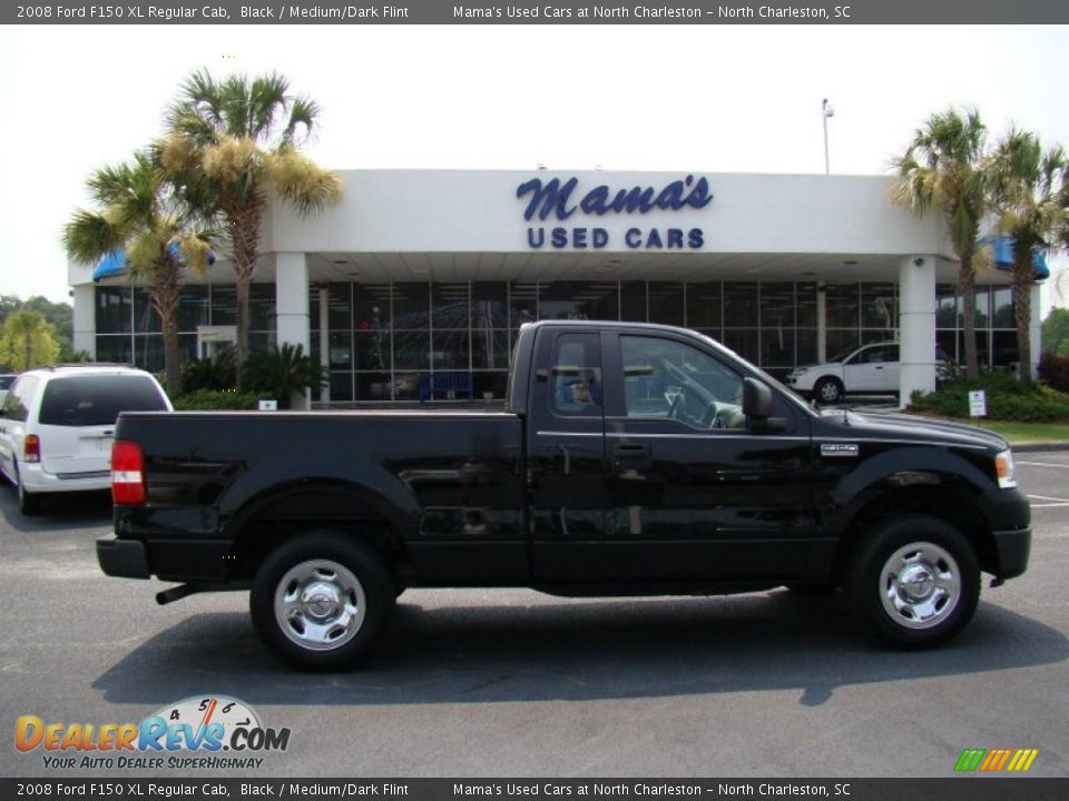 2008 Ford F150 XL Regular Cab Black / Medium/Dark Flint Photo #29