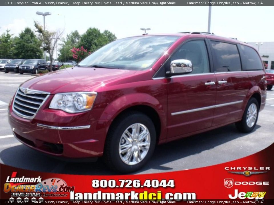 2010 Chrysler Town & Country Limited Deep Cherry Red Crystal Pearl / Medium Slate Gray/Light Shale Photo #1
