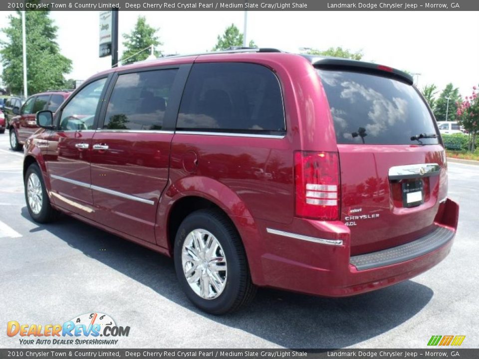 2010 Chrysler Town & Country Limited Deep Cherry Red Crystal Pearl / Medium Slate Gray/Light Shale Photo #2