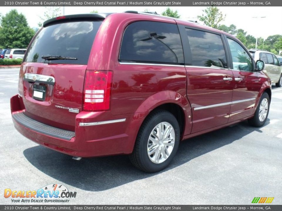 2010 Chrysler Town & Country Limited Deep Cherry Red Crystal Pearl / Medium Slate Gray/Light Shale Photo #3
