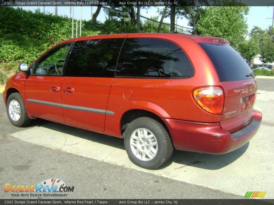 2002 Dodge Grand Caravan Sport Inferno Red Pearl / Taupe Photo #6
