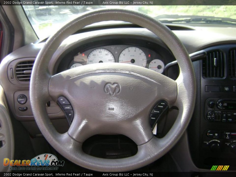 2002 Dodge Grand Caravan Sport Inferno Red Pearl / Taupe Photo #19