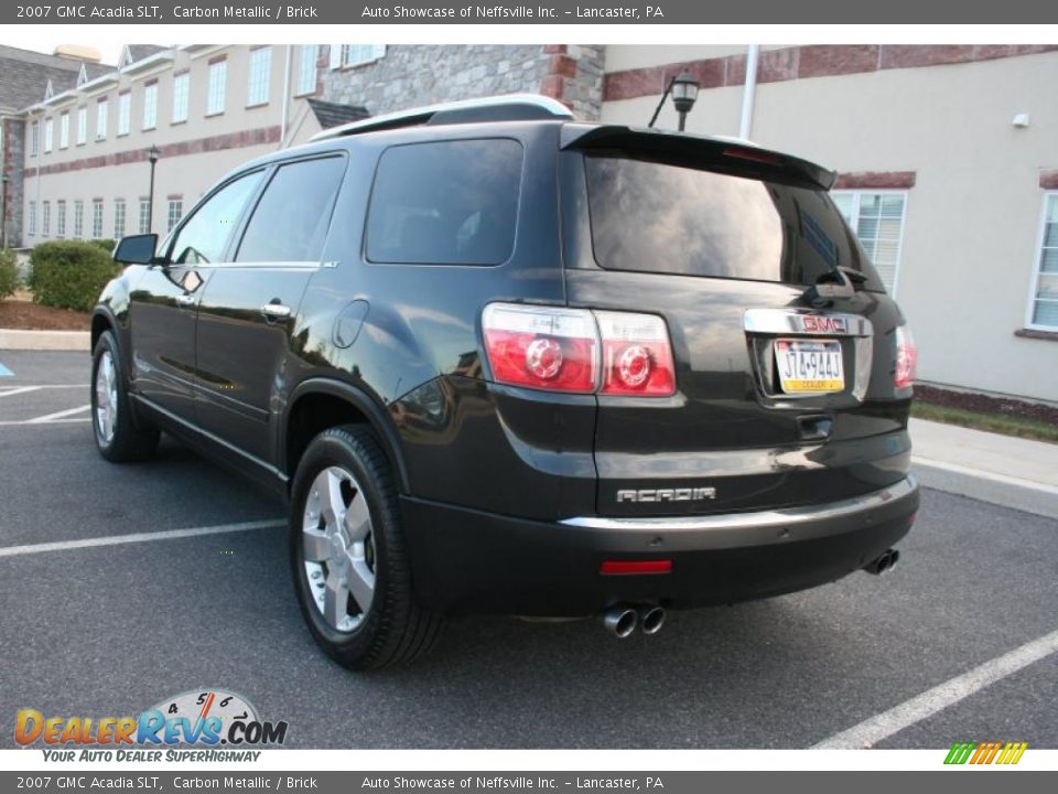 2007 GMC Acadia SLT Carbon Metallic / Brick Photo #4