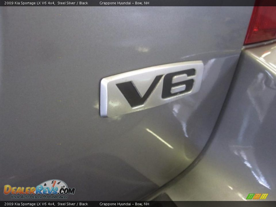2009 Kia Sportage LX V6 4x4 Steel Silver / Black Photo #6
