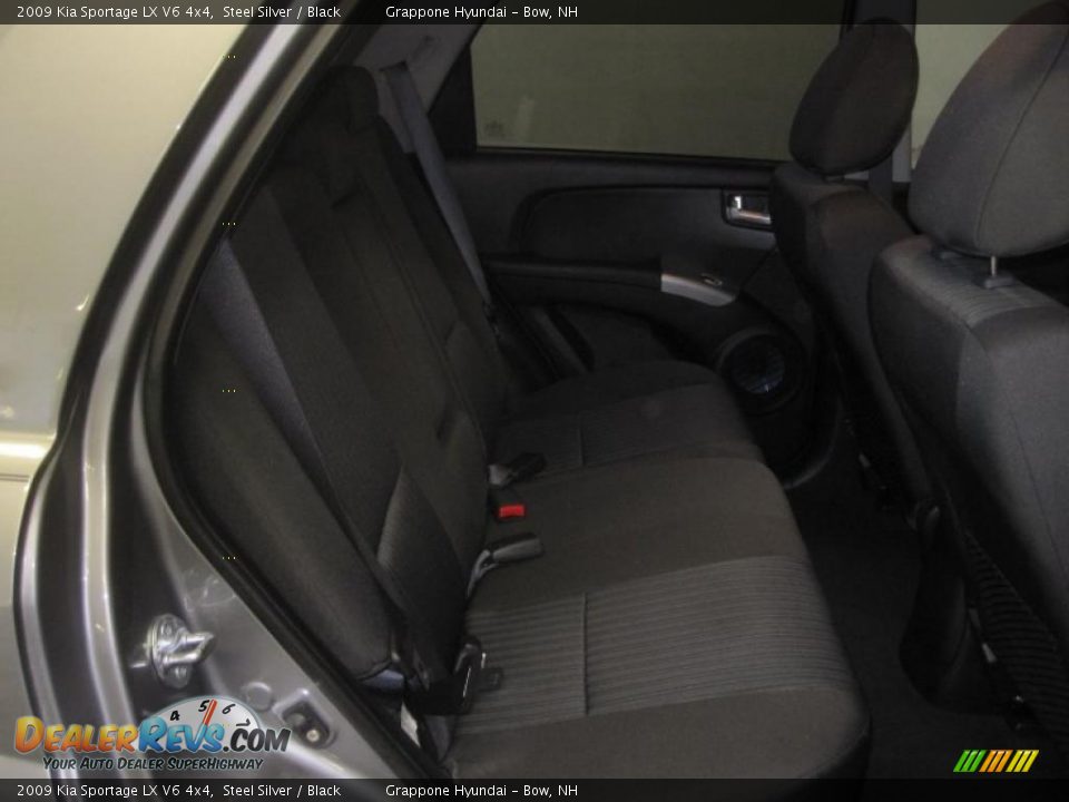 2009 Kia Sportage LX V6 4x4 Steel Silver / Black Photo #9