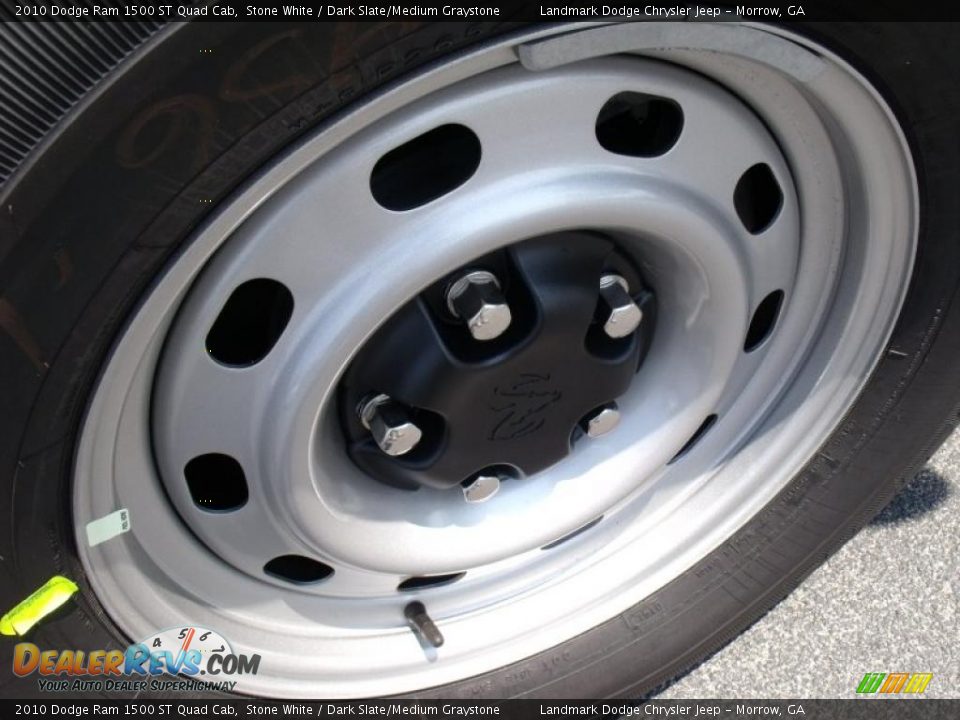 2010 Dodge Ram 1500 ST Quad Cab Stone White / Dark Slate/Medium Graystone Photo #5