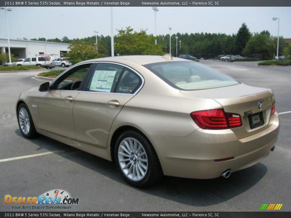 2011 BMW 5 Series 535i Sedan Milano Beige Metallic / Venetian Beige Photo #3