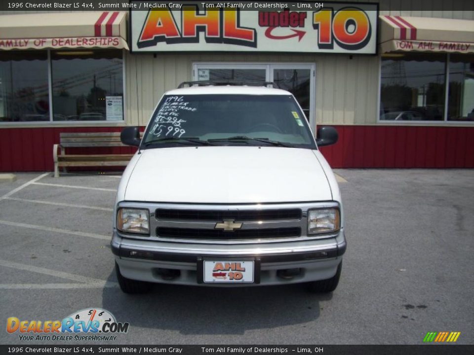 1996 Chevrolet Blazer LS 4x4 Summit White / Medium Gray Photo #1