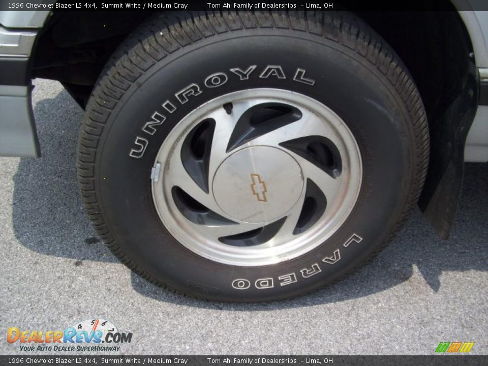 1996 Chevrolet Blazer LS 4x4 Summit White / Medium Gray Photo #13