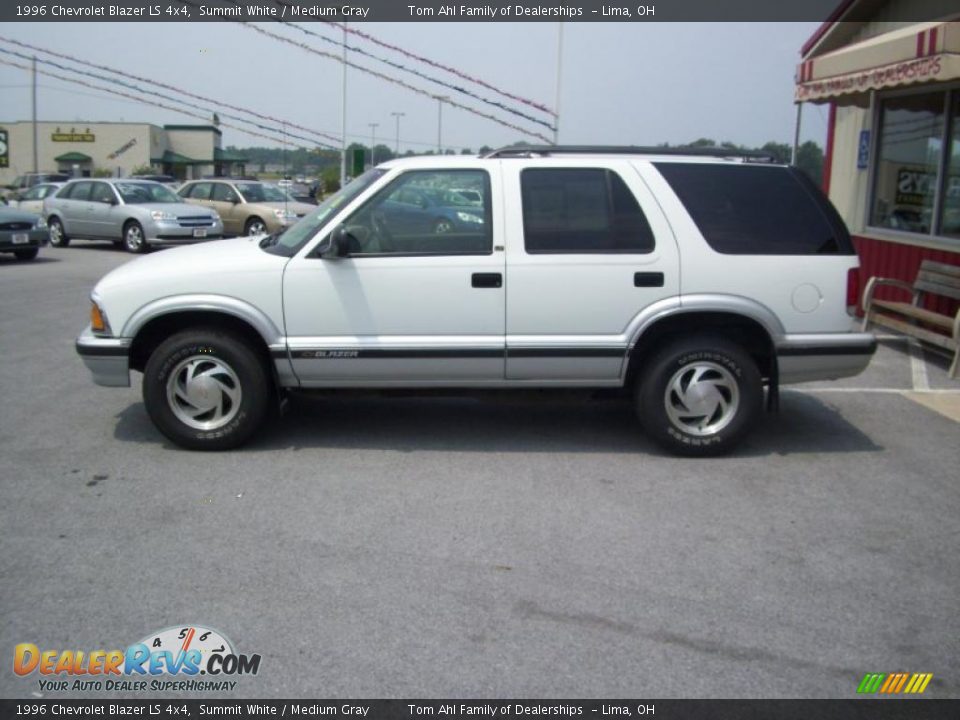 1996 Chevrolet Blazer LS 4x4 Summit White / Medium Gray Photo #14