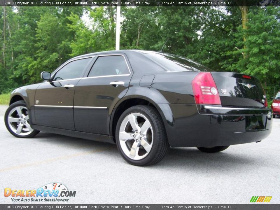 2008 Chrysler 300 Touring DUB Edition Brilliant Black Crystal Pearl / Dark Slate Gray Photo #3