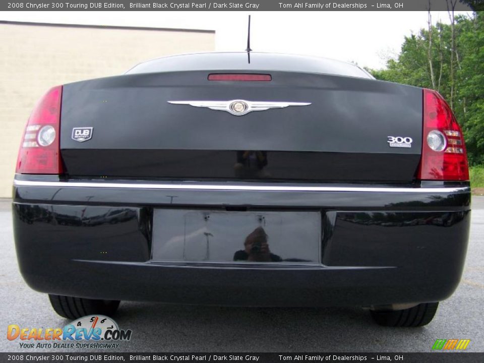 2008 Chrysler 300 Touring DUB Edition Brilliant Black Crystal Pearl / Dark Slate Gray Photo #4