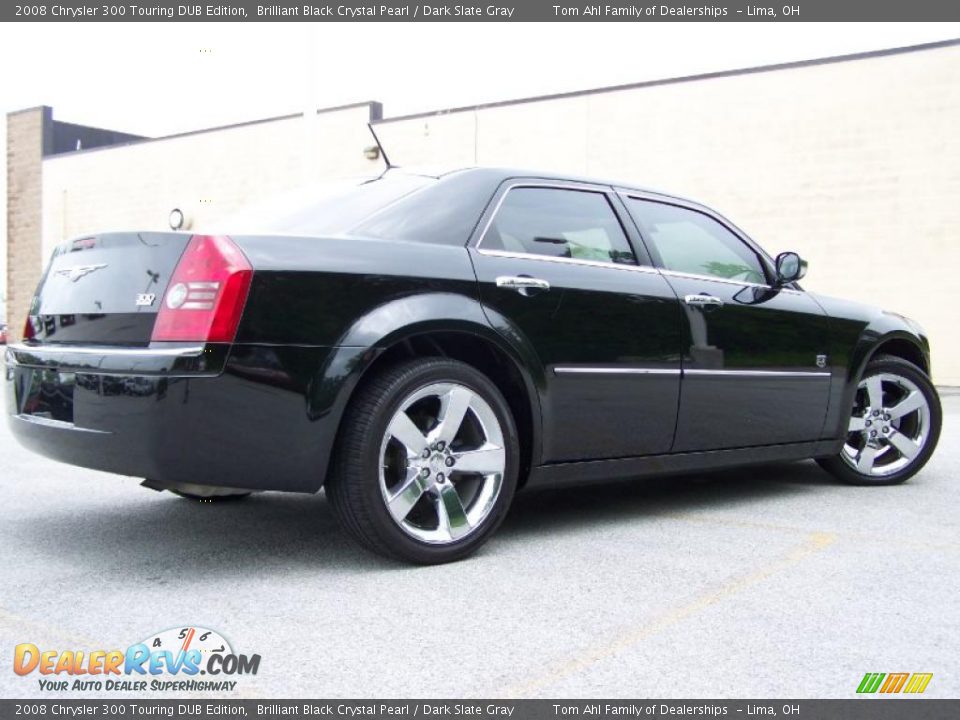 2008 Chrysler 300 Touring DUB Edition Brilliant Black Crystal Pearl / Dark Slate Gray Photo #9