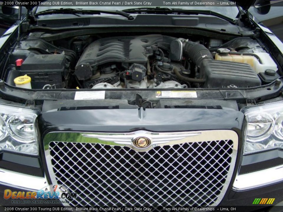 2008 Chrysler 300 Touring DUB Edition Brilliant Black Crystal Pearl / Dark Slate Gray Photo #10