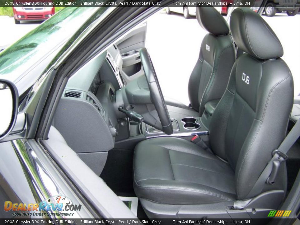 2008 Chrysler 300 Touring DUB Edition Brilliant Black Crystal Pearl / Dark Slate Gray Photo #11