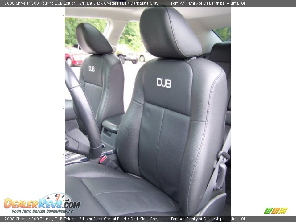 2008 Chrysler 300 Touring DUB Edition Brilliant Black Crystal Pearl / Dark Slate Gray Photo #13
