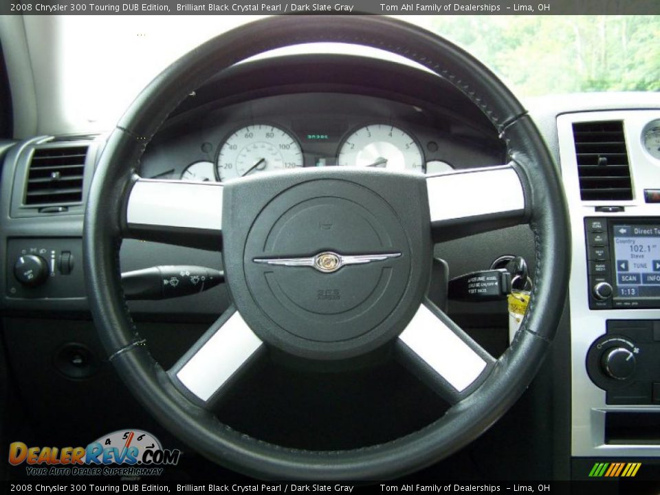 2008 Chrysler 300 Touring DUB Edition Brilliant Black Crystal Pearl / Dark Slate Gray Photo #22
