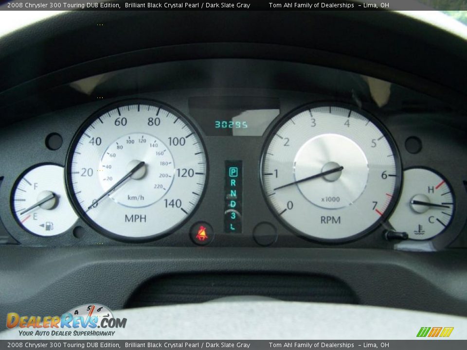 2008 Chrysler 300 Touring DUB Edition Brilliant Black Crystal Pearl / Dark Slate Gray Photo #23