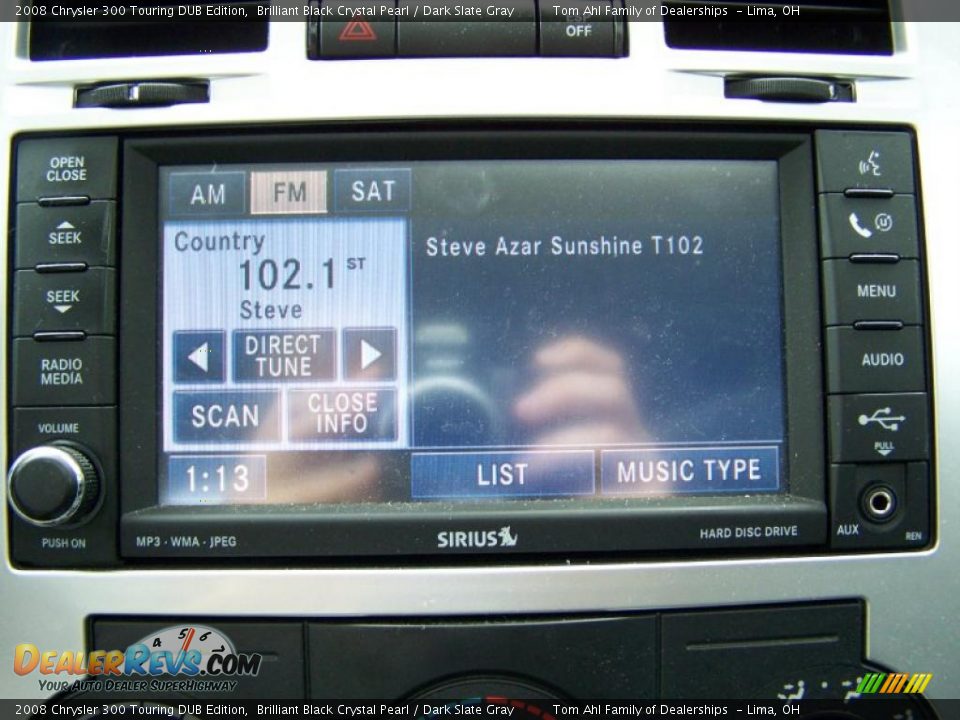 2008 Chrysler 300 Touring DUB Edition Brilliant Black Crystal Pearl / Dark Slate Gray Photo #26