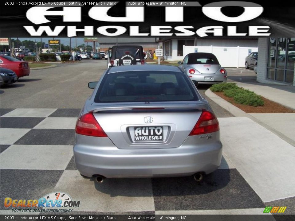 2003 Honda Accord EX V6 Coupe Satin Silver Metallic / Black Photo #3