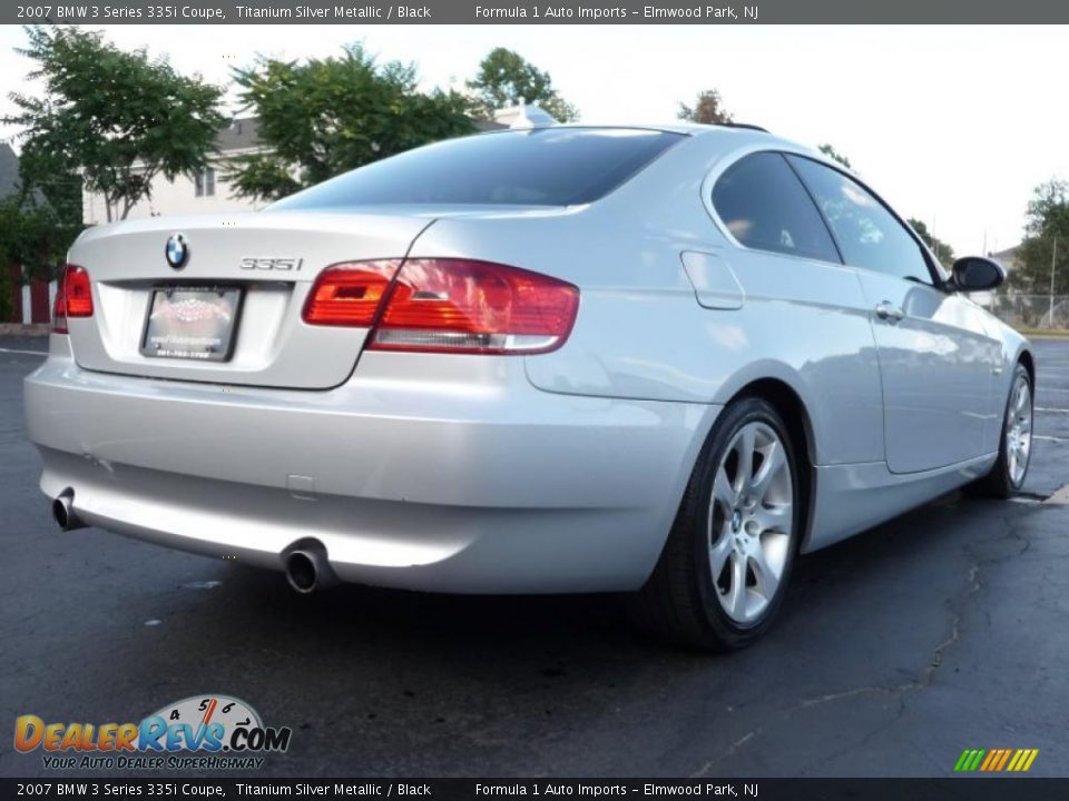 2007 BMW 3 Series 335i Coupe Titanium Silver Metallic / Black Photo #3