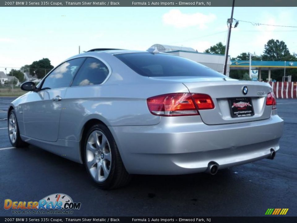 2007 BMW 3 Series 335i Coupe Titanium Silver Metallic / Black Photo #4