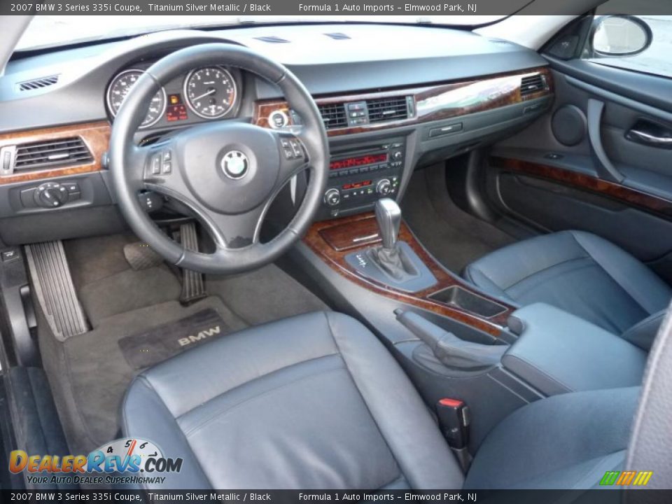 2007 BMW 3 Series 335i Coupe Titanium Silver Metallic / Black Photo #5