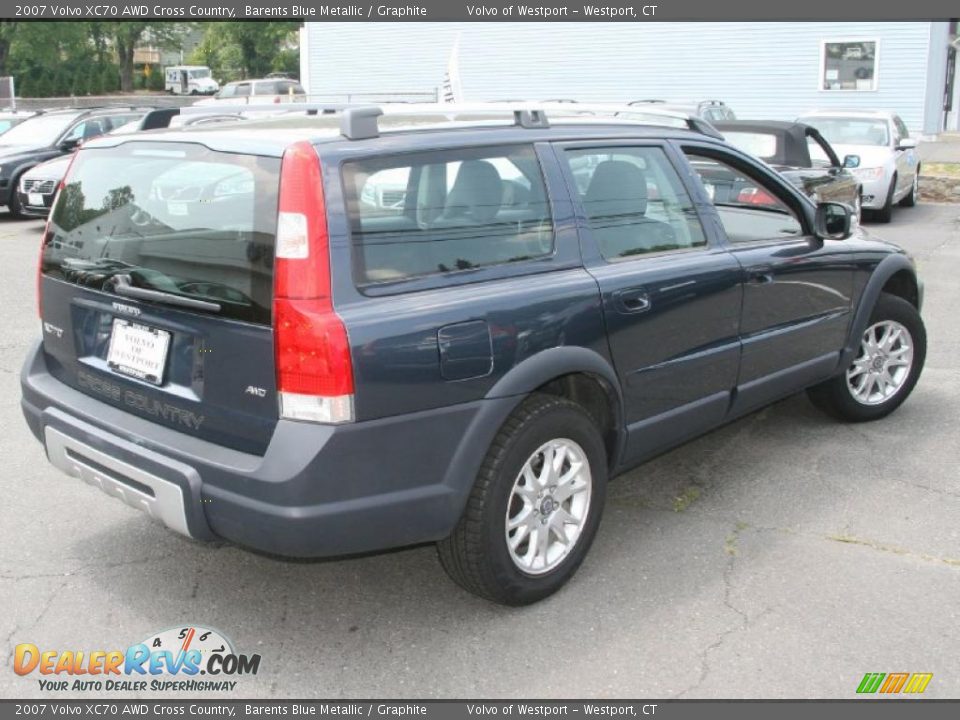 2007 Volvo XC70 AWD Cross Country Barents Blue Metallic / Graphite Photo #3