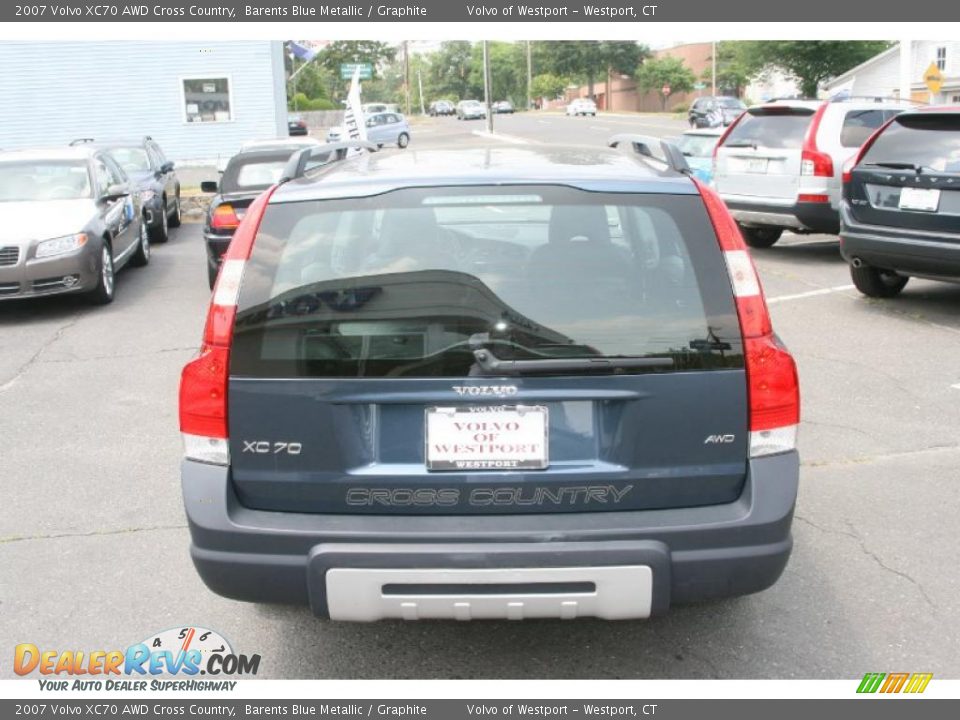 2007 Volvo XC70 AWD Cross Country Barents Blue Metallic / Graphite Photo #4