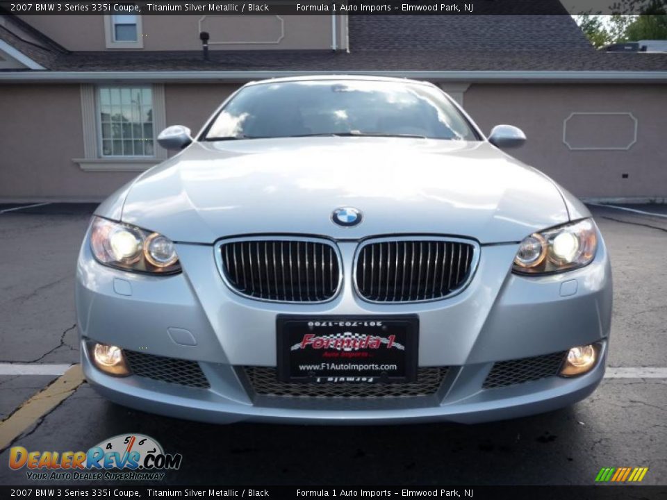 2007 BMW 3 Series 335i Coupe Titanium Silver Metallic / Black Photo #7