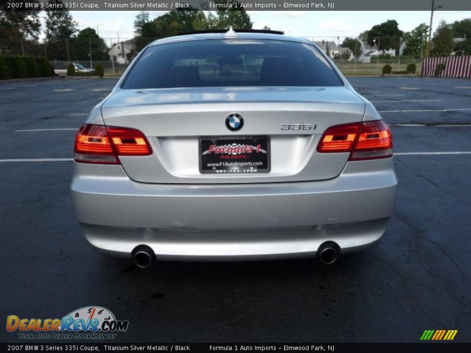 2007 BMW 3 Series 335i Coupe Titanium Silver Metallic / Black Photo #8